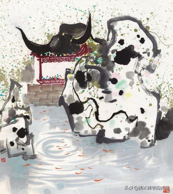 珍藏30年吳冠中先生油畫《北國風光》，嘉德國際拍賣拍2700萬