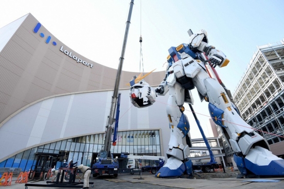 日本福岡高達“上頭”儀式：是目前已立像的最高高達