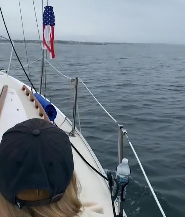 美國教授出海遊玩偶遇一群海豚，竟救回一個漂流了12小時的女子