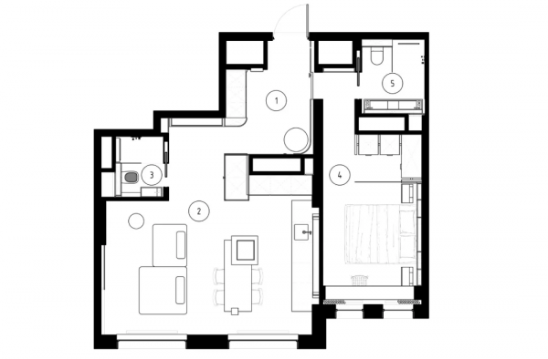 62㎡水泥灰+原木，溫暖舒適