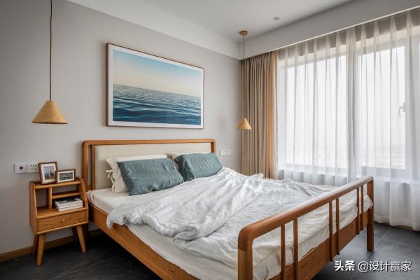 102㎡日式三居，百萬打造出的自然空間，日子過得與世無爭