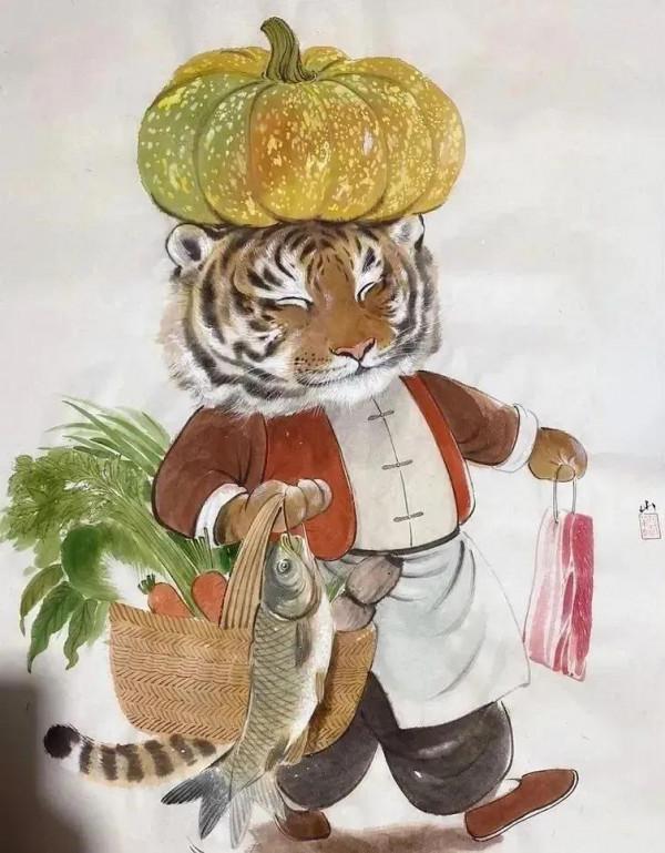 虎年萌虎的生活圖欣賞