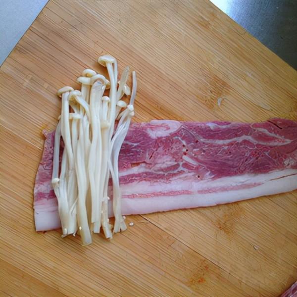 鐵板培根金菇卷的做法