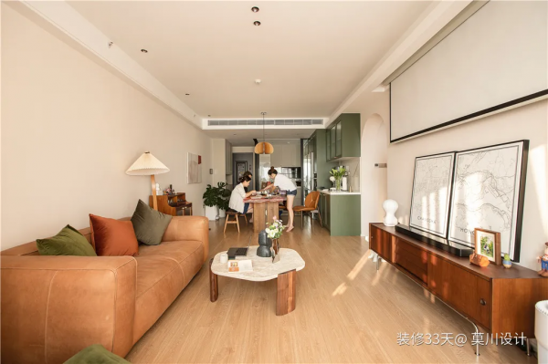 107㎡三室兩廳，一股復古度假的優雅與慵懶