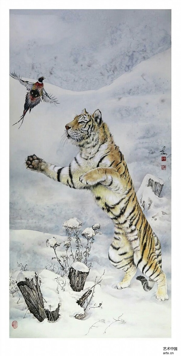 國畫名家陳東山工筆花鳥