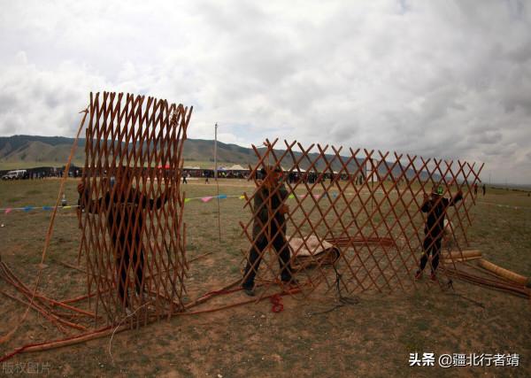 新疆哈薩克族的氈房