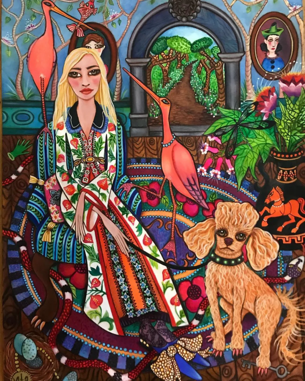 55歲大媽剛戒毒又患癌，第一次拿起畫筆便完美蛻變Gucci金牌畫師