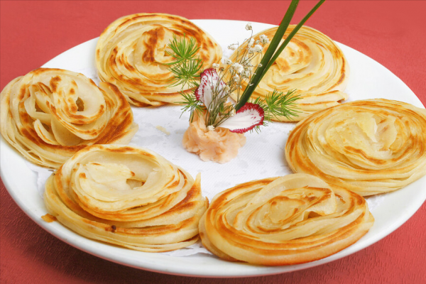 手把手教你做盤絲餅，焦香酥脆，層次分明，一圈一圈撕著吃