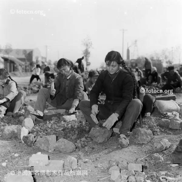 珍貴老照片 1958年安徽大鍊鋼鐵 火熱的勞動場面