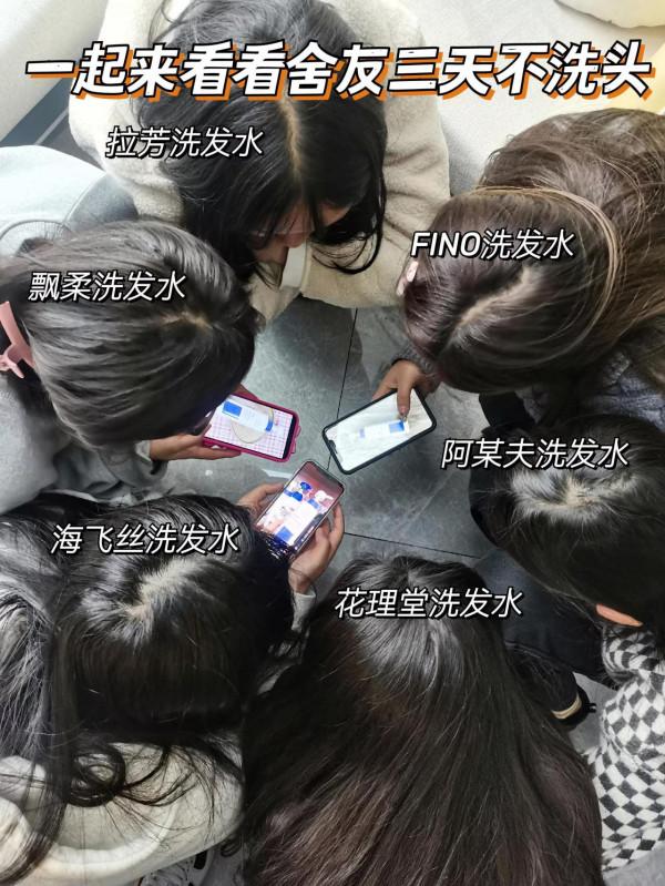 家人們，來看看我們室友三天不洗頭是什麼樣子