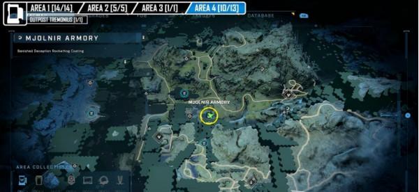 光環無限雷神之錘儲物櫃第四區域位置一覽