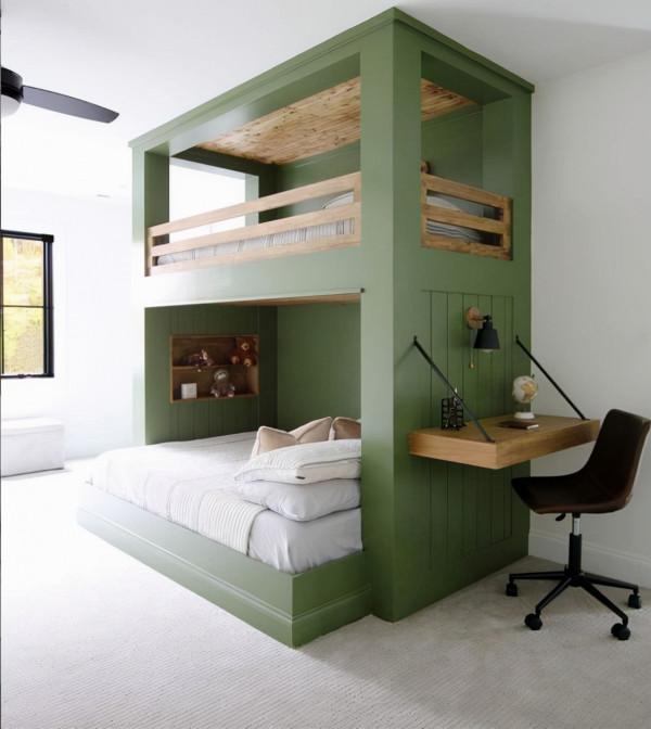 抬高兒童房,下方藏抽屜書桌,不佔地卻多出個好用書房!學學 抬高兒童房,下方藏抽屜書桌,不佔地卻多出個好用書房!學學