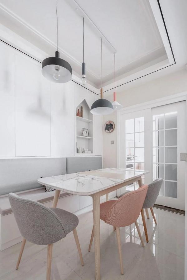 80平北歐三居室，浪漫優雅，三間臥室綽綽有餘