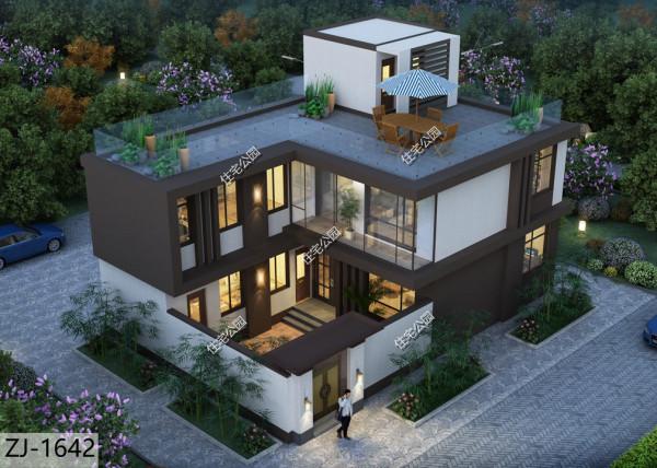 寬敞內院，屋頂花園，雙廚房，10×15米現代別墅，可供兩家人居住