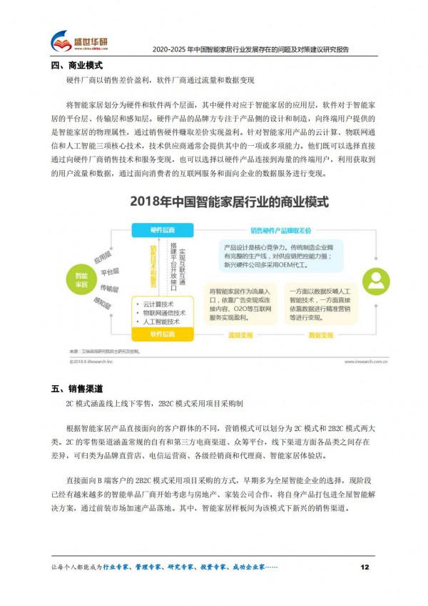 2020-2025年中國智慧家居行業發展存在的問題及對策建議研究報告