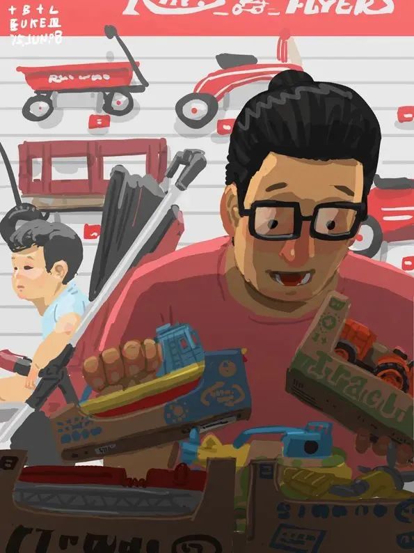 會畫畫的爸爸,太暖了 會畫畫的爸爸,太暖了