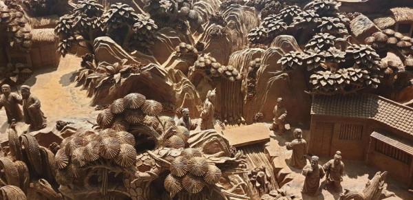 絕世木雕,清明山河圖 絕世木雕,清明山河圖