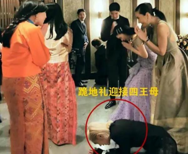 58歲不丹四王母一頭黑髮風韻猶存，在泰國享跪拜禮，佩瑪黯然失色