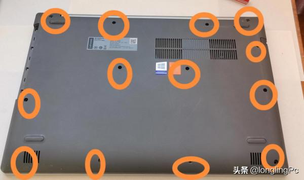 聯想膝上型電腦小新潮5000拆機換鍵盤步驟