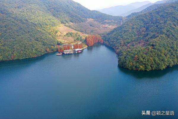 冷灣水庫，紅杉絢爛，豪門人家，水岸風景