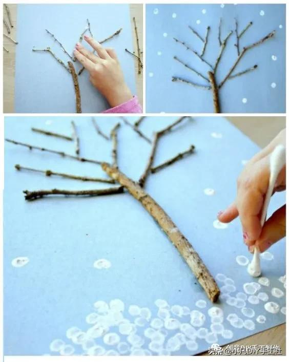 冬季創意畫|來一場不需要筆的繪畫創作 冬季創意畫|來一場不需要筆的繪畫創作