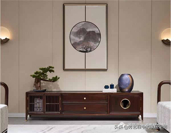 148㎡新中式，黑檀+黑胡桃傢俱，通透禪意，一進門就被治癒了