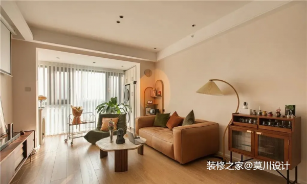 107㎡度假風三居室,暖橘色+復古綠,享受優雅又慵懶的生活 107㎡度假風三居室,暖橘色+復古綠,享受優雅又慵懶的生活