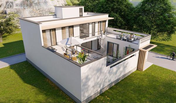 北京密雲湯河口村李家別墅,建築尺寸:16.1*17m,土建造價:39.6 北京密雲湯河口村李家別墅,建築尺寸:16.1*17m,土建造價:39.6