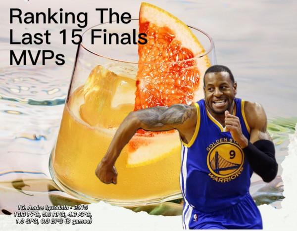 美媒列出了過去15年的總決賽MVP資料，並按實力給他們排名