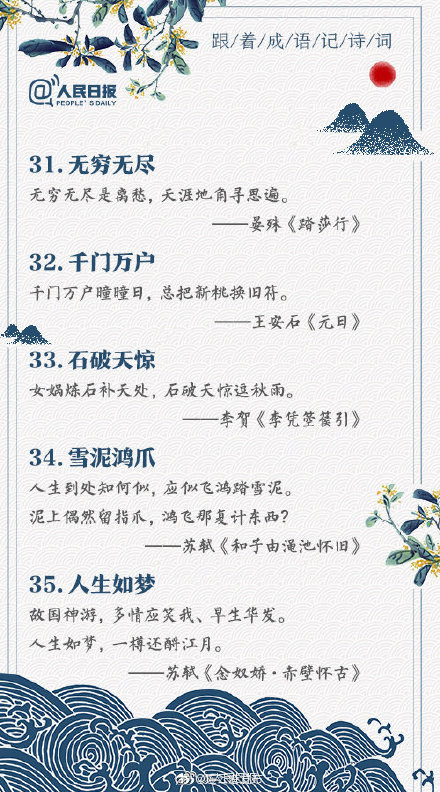 轉存長知識!這些耳熟能詳的成語,原來都藏在古詩詞裡 轉存長知識!這些耳熟能詳的成語,原來都藏在古詩詞裡