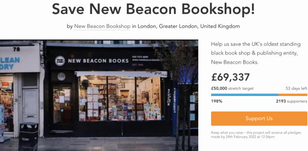 英國曆史最悠久的黑人書店面臨關門，正在眾籌資金以求新生