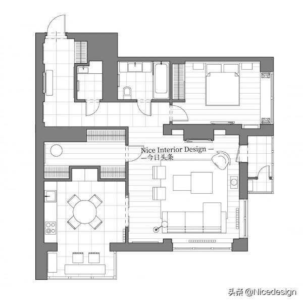 80平米灰米色用流暢的線條和極簡的風格營造平靜生活 80平米灰米色用流暢的線條和極簡的風格營造平靜生活
