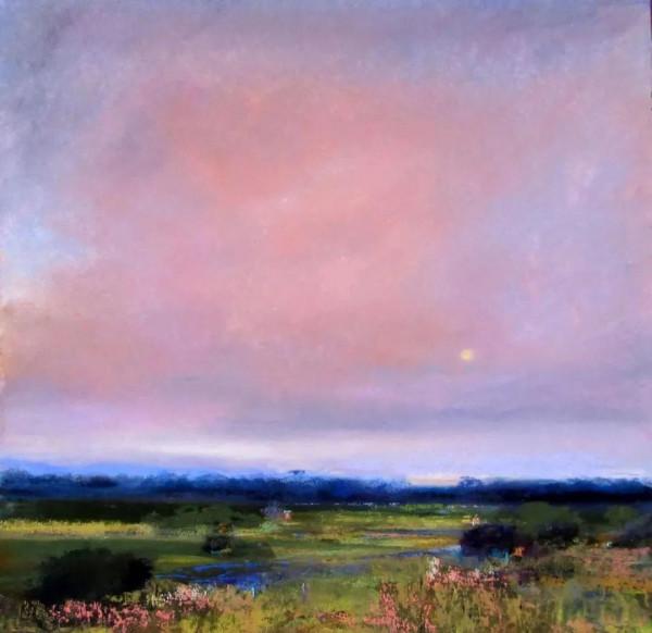 比利時女畫家伊芙&CenterDot;米勒粉彩畫中的天空之美，風景中最具情感