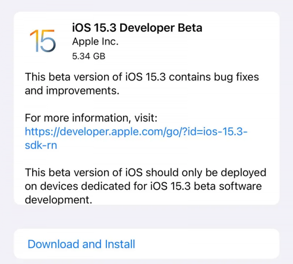iOS/iPadOS 15.3 Beta 1偷跑：升級播客 最佳化Apple News+等