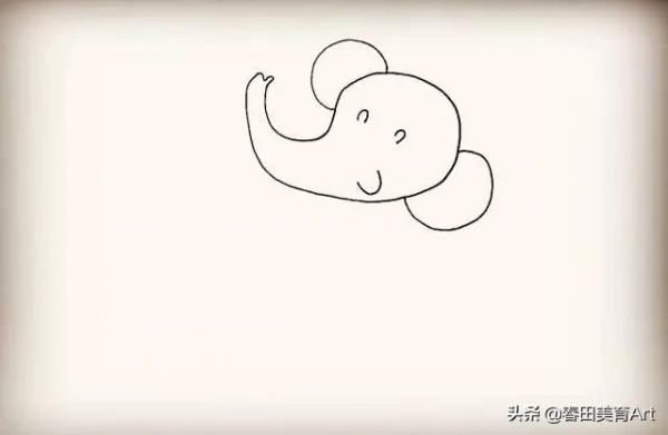 教程丨少兒美術課程簡筆畫《洗澡的小象》