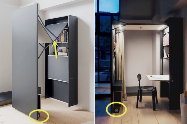 跟傳統書房相比,我更青睞這種箱體式,一體化,佔地面積忽略不計 跟傳統書房相比,我更青睞這種箱體式,一體化,佔地面積忽略不計