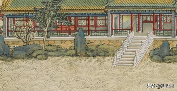 圓明園內觀賞龍舟競渡的蓬島瑤臺