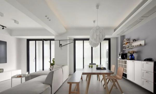 小尼宅配 | 121m²簡約時尚三居室，這樣設計光線充足