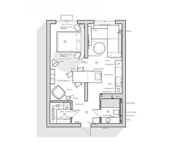 輕奢一居室,色彩與材質的雙重碰撞 輕奢一居室,色彩與材質的雙重碰撞