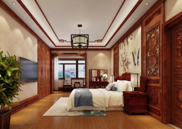 難怪中式風越來越流行，215㎡中式紅木別墅，處處都藏著高階感