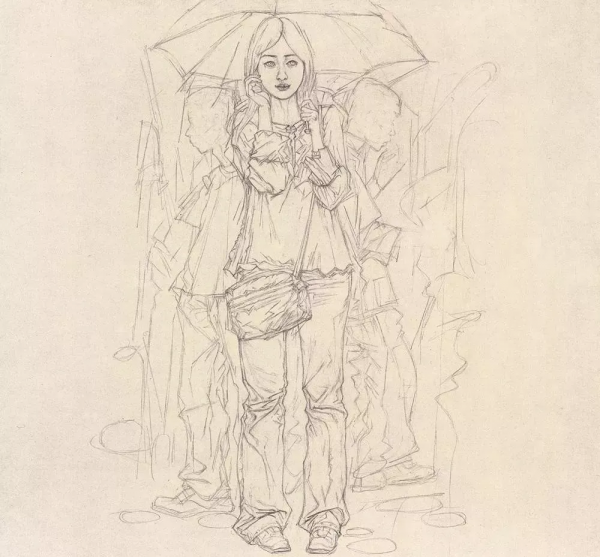 唐永力（中央美術學院教授）素描作品欣賞