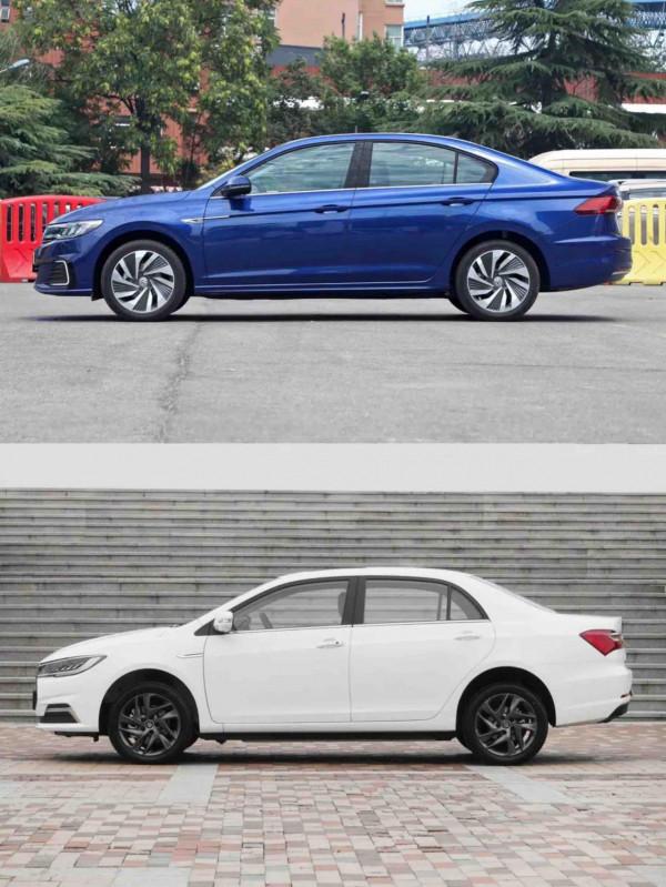 寶來·純電對比秦EV，外觀更加大氣，配置和動力都略勝一籌