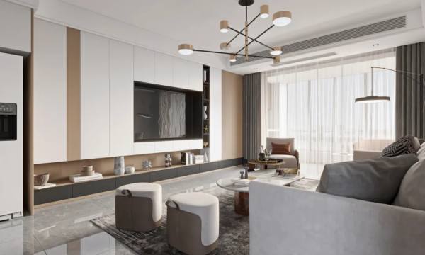 多功能電視背景牆，才是高定的新趨勢