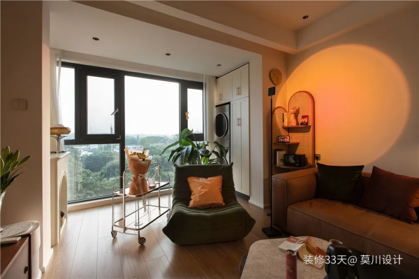 107㎡三室兩廳，一股復古度假的優雅與慵懶