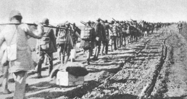 1945年：太嶽區組成2000人的挺進東北支隊，支隊長高體乾