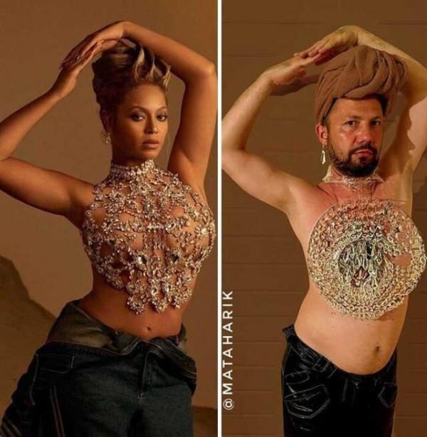 模仿名人之搞笑版:金姐的洋蔥胸衣,碧梨“頭飾”,默克爾家的鍋 模仿名人之搞笑版:金姐的洋蔥胸衣,碧梨“頭飾”,默克爾家的鍋