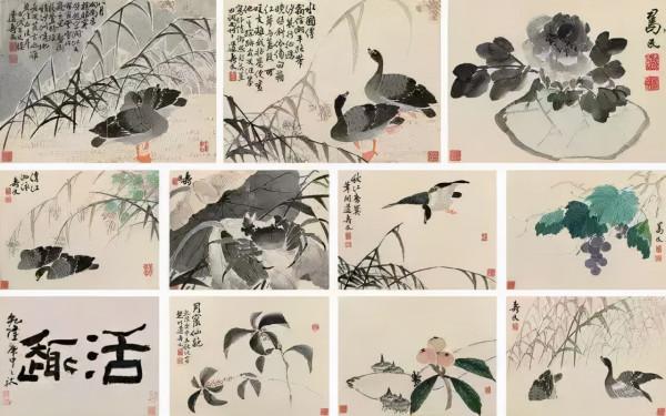 他的潑墨蘆雁,出神入化 他的潑墨蘆雁,出神入化