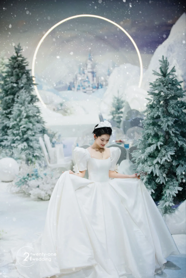 與冬奧會100%浪漫契合的冰雪主題婚禮