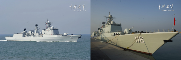 南昌艦拉薩艦港內同框，別大驚小怪，北海艦隊已超越英國皇家海軍