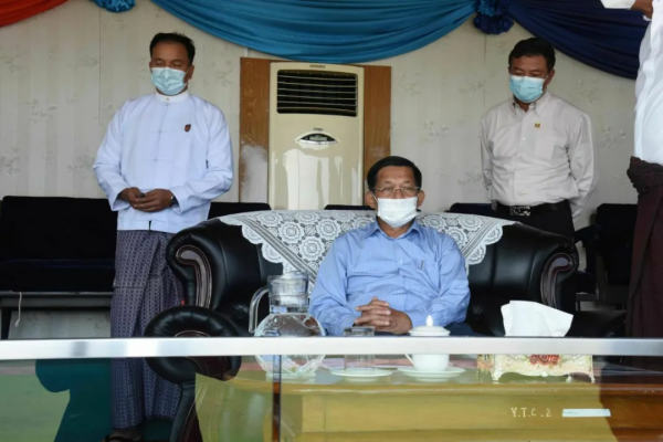 敏昂萊與緬甸超級富豪會面